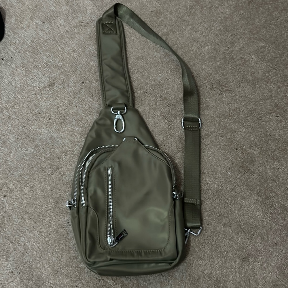 Ladies crossbody bag/sling. Khaki color